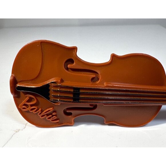 Barbie Miniature Violin Brown Plastic Doll Accessory - Picture 2 of 5